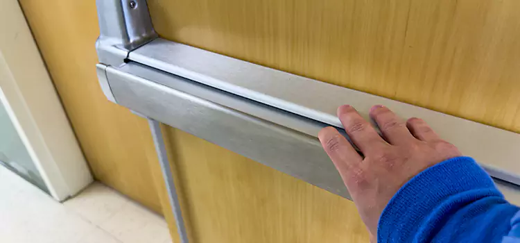 Installing a Push Bar on a Door Bel Air North